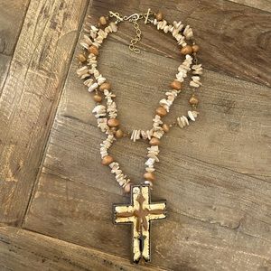 Beaded statement necklace